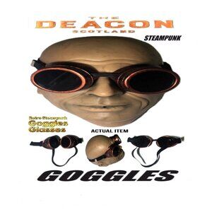 🛑 THE DEACON Scotland 🆒➕ GOOGLES Steampunk EYEWEAR Costume GLASSES 💸BUYNOW‼️